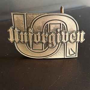 Belt Buckle - Unforgiven Gun Metal Gray